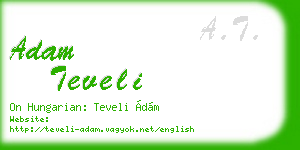 adam teveli business card