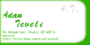 adam teveli business card